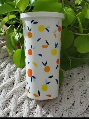 KATE SPADE Collectable Citrus Twist 20oz. Insulated Tumbler Lemons Oranges